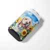Clumber Spaniel 6056 In Sunflowers Can or Bottle Hugger