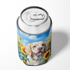 Clumber Spaniel 6056 In Sunflowers Can or Bottle Hugger