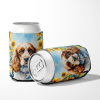Cocker Spaniel 6058 In Sunflowers Can or Bottle Hugger
