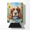 Cocker Spaniel 6058 In Sunflowers Can or Bottle Hugger
