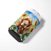 Cocker Spaniel 6059 In Sunflowers Can or Bottle Hugger