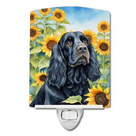 Cocker Spaniel 6060 In Sunflowers Ceramic Night Light