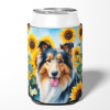 Collie 6061 In Sunflowers Can or Bottle Hugger