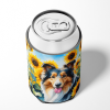 Collie 6061 In Sunflowers Can or Bottle Hugger