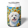 Coton de Tulear 6063 In Sunflowers Can or Bottle Hugger