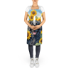 Curly-Coated Retriever in Sunflowers Apron