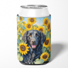Curly-Coated Retriever 6064 In Sunflowers Can or Bottle Hugger
