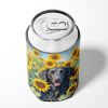 Curly-Coated Retriever 6064 In Sunflowers Can or Bottle Hugger