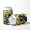 Curly-Coated Retriever 6064 In Sunflowers Can or Bottle Hugger