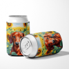 Dachshund 6065 In Sunflowers Can or Bottle Hugger
