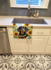 Dachshund 2 in Sunflowers Kitchen Towel