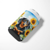 Dachshund 6066 In Sunflowers Can or Bottle Hugger