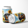 Dachshund 6066 In Sunflowers Can or Bottle Hugger