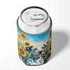 Dalmatian 6067 In Sunflowers Can or Bottle Hugger