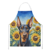 Doberman in Sunflowers Apron