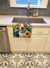 Bull Terrier in Sunflowers Kitchen Towel