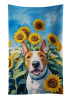 Bull Terrier in Sunflowers Kitchen Towel