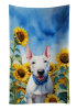 Bull Terrier 1 in Sunflowers Kitchen Towel