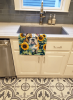 Bulldog in Sunflowers Kitchen Towel