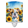Bulldog 6072 In Sunflowers Ceramic Night Light