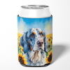English Foxhound 6075 In Sunflowers Can or Bottle Hugger