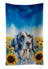 English Setter in Sunflowers Kitchen Towel