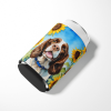 English Springer Spaniel 6076 In Sunflowers Can or Bottle Hugger