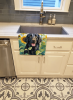 Flat Coated Retriever in Sunflowers Kitchen Towel