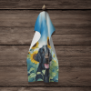 Flat Coated Retriever in Sunflowers Kitchen Towel