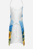 Wire Fox Terrier in Sunflowers Apron