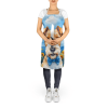 Wire Fox Terrier in Sunflowers Apron