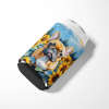 French Bulldog 6080 In Sunflowers Can or Bottle Hugger