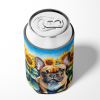 French Bulldog 6081 In Sunflowers Can or Bottle Hugger