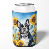 French Bulldog 6082 In Sunflowers Can or Bottle Hugger