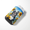 French Bulldog 6082 In Sunflowers Can or Bottle Hugger
