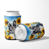 French Bulldog 6082 In Sunflowers Can or Bottle Hugger