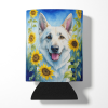 German Shepherd 6083 In Sunflowers Can or Bottle Hugger