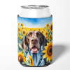 German Shorthaired Pointer 6085 In Sunflowers Can or Bottle Hugger