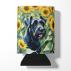 Giant Schnauzer 6087 In Sunflowers Can or Bottle Hugger