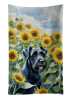 Giant Schnauzer in Sunflowers Kitchen Towel