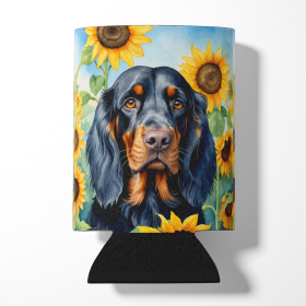 Gordon Setter 6090 In Sunflowers Can or Bottle Hugger