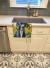 Great Dane 1 in Sunflowers Kitchen Towel