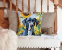 Great Dane 6091 In Sunflowers Throw Pillow