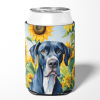 Great Dane 6091 In Sunflowers Can or Bottle Hugger