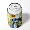 Great Dane 6091 In Sunflowers Can or Bottle Hugger