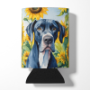 Great Dane 6091 In Sunflowers Can or Bottle Hugger