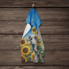 Great Dane 2 in Sunflowers Kitchen Towel