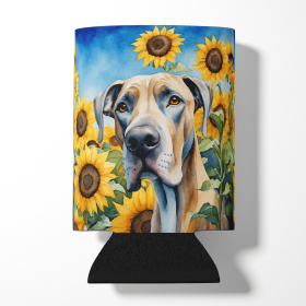 Great Dane 6092 In Sunflowers Can or Bottle Hugger