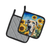 Great Dane 6092 In Sunflowers Pair of Potholders