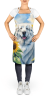 Great Pyrenees in Sunflowers Apron